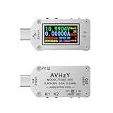 TC66C USB Meter 30V 5A Type-C Voltage Current Power Meter, PD Trigger, Charger Power Bank Tester, Color Digital LCD Display USB Tester AVHzY