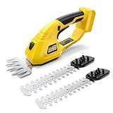 Cordless Grass Shear & Hedge Trimmer for DEWALT 20V Battery, 2 in 1 Handheld Electric Shrubbery Trimmer, Bush Trimmer for Yard & Garden, Lawn(Tool Only)