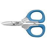 CUDA 5.5" Large Braid Shear | Durable Fishing Braid, Mono & Fluorocarbon Cutter for Saltwater & Freshwater with Dual Serrated Blades & Oversized Non-Slip Comfort Bows