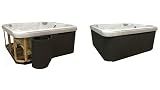 Confer Plastics Hot Tub Panel Replacement Kit – Flexible Spa Panels – Reskirts spas up to 34.5” x 84” x 84” Any Radius Corner – Made in USA! (Deep Gray)