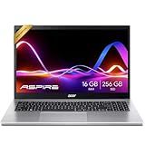 acer Aspire Premium Slim Laptop - 15.6" Full HD IPS 1080P Display - AMD Ryzen 3 7330U Quad-Core Processor - 16GB RAM - 256GB NVMe SSD - Webcam - Wi-Fi 6 - Windows 11 Pro - W/O Mouse