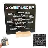 AGLOO Scripture Cards with Stand - Scripture Cards with Bible Verses, A Mapped Bible Verse for Every Week of The Year, Spiritual Gifts