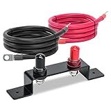 Battery Jump Post, Briidea Battery Remote Charging Tool Jumper Terminals Relocation Kit Work for UTV ATV Car Trucks RV Tractor Boat