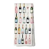Mcehtle Bar Cart Accessories Kitchen Towels, Bar Cart Decor, Champagne Accessories Bathroom Decor, Hostess Gifts for Women, Cocktail Gift Bachelorettes Decorative Tea Dish Towels 16x24 Inch
