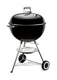 Weber Original Kettle Charcoal Grill, 22-Inch, Black – Classic Outdoor BBQ Grill with One‑Touch™ Cleaning System & Precise Temperature Control Dampers