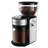 SHARDOR Electric Burr Coffee Grinder 2.0, Automatic Coffee Bean Grinder for Home Use, Adjustable Burr Mill with 16 Precise Settings for Espresso & French Press, Silver