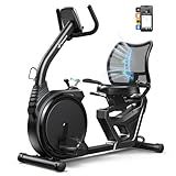 MERACH Recumbent Exercise Bikes for Home,Light Commercial High-end Recumbent Bike for Seniors Adults,Stationary Bikes for Home with Bluetooth Exclusive App,LCD,Heart Rate Handle Exercise Equipment