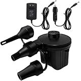 Newpol Inflatable Bed Pump, Electric Air Pump(100 Gallon/Min) for Air Mattress Beds, Inflatable Swimming Pools, Swimming Ring(AC110-240V/DC12V)