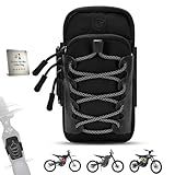 Electric Dirt Bike Ebike Bag for Surron Lbx/Tutti/Tuttio Soleil 01, E Bike Phone Pouch Parts Accessories, Dirtbike Motorcycle Front Battery Frame Bag Storage Stuff for Talaria/ Eride Pro(Black)
