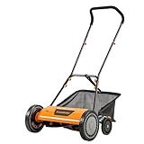 LawnMaster LMRM1801 Push Reel Lawn Mower 18-Inch 5-Blade