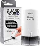 Identity Theft Protection Roller Stamp, Guard Your ID, White