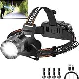 Staaricc Super Bright Headlamp Rechargeable High Lumen/Head lamp for Adults