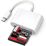USB C SD Card Reader for iPhone 15/iPad/Mac, ChiaoPio USB C to SD CF, Type C Memory Card Adapter with Compact Flash/CF/SD/MicroSD Slots Compatible with iPad MacBook Pro/Air/Mini Mac Laptop