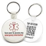Sharewear QR Tap Keychain, Lost Kids Smart Identification, QR code identification