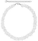 Fablinks Puka Shell Necklace, White Hawaiian Seashell Accessories for Men and Women, Beach Surfer Beaded Necklaces, Summer Clam Chip Bead Shells Choker Jewelry (18 Inches)