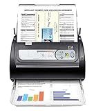 Plustek PS188 High Speed Double-Sided Color Document Scanner, with Automatic Document Feeder (ADF), 30 Pages Per Minute, Support Windows 7/8/10/11