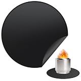 rumlick 36" Fire Pit Mat for Solo Stove Bonfire, Round Fireproof Under Grill Mats for Outdoor Grill, Portable Camping Stove Mat for Solo Stove Accessories