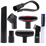 Alrens 1 1/4" Shop Vacuum Cleaner Attachments Brushes for Vac Accessories 1/4 inch 1 3/8 inch, Set of 8