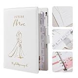 AW BRIDAL Future Mrs Wedding Planning Book and Organizer Gift Set, Destination Wedding Planners, White Proposal Planner Gift for Bride to Be and Engaged Couple, Cool Engagement Gifts for Her