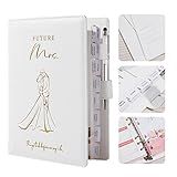 AW BRIDAL Future Mrs Wedding Planning Book and Organizer with Calendar, Destination Wedding Planners, White Proposal Planner Gift for Bride to Be and Engaged Couple, Cool Engagement Gifts for Her