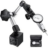Neoteck 0.03"/0.0005" Dial Test Indicator and 90lbs/40kg Magnetic Base Set