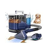 Vaconly Portable Carpet Cleaner & Upholstery Cleaner Machine - 21Kpa Carpet Cleaner Machine, Self-Cleaning, Deep Cleaner for Pet Stains, Cars, Couch, Rug, Furniture with Dual Brush, Large Tank, Blue