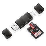 SD Card Reader USB C, Dual Slots USB 3.0 Type C to Micro SD Card Adapter