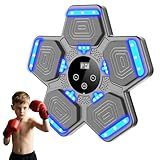 LOLBOX 2025 Music Boxing Machine for Adults and Kids, Smart Bluetooth Boxing Training Equipment with Gloves Wall Mounted, Workout Punching Machine for Home,Office and Gym