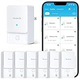GoveeLife WiFi Water Leak Detector 2 for Home, Smart Water Ieak Sensor 6 Pack with 100dB Adjustable Alarm and App Alerts, LoRa Up to 1968ft Open-Air Transmission Range for Basement, Kitchen, Bathroom
