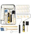 Bates Paint Tray Set - 11 pcs Kit with 9" & 4" Rollers, Small Roller, Trays & Covers for House Painting