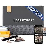 Legacybox 3 Items | Transfer Old Media to Digital | VHS to Digital Converter | Photo Scanner, Slides and Negatives | Camcorder Tapes, Film Reels, Audio Cassettes | Cloud, USB, or DVD