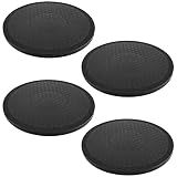 MANCHAP 4 PCS 12 Inch Rotating Swivel Turntable, Rotating Swivel Stand with Steel Ball Bearings, Plastic Lazy Susan Stand for TV/Monitor, 110 Lbs Load Capacity