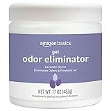 Amazon Basics Gel Odor Eliminator, Activated Charcoal, Lavender, 17 Oz, Pack of 1
