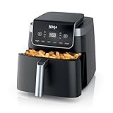 Ninja XL Air Fryer with MaxCrisp | 6.5 QT Capacity | 6-in-1 Max Crisp, Air Fry, Roast, Bake, Reheat & Dehydrate | 450°F Temp | 1750 Watts | Nonstick Basket, Crisper Plate & Recipe Guide | Grey | AF181