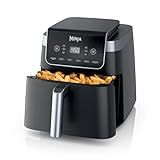 Ninja | Air Fryer | 6.5 QT Pro XL Capacity fits 9lbs of Wings | 6-in-1 Max Crisp, Air Fry, Roast, Bake, Reheat & Dehydrate | Nonstick Basket, Crisper Plate & Recipe Guide | Grey | AF181