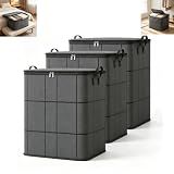 3PCS XXL Foldable Storage Bag with Reinforced Handles