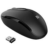 MiraCase Comfortable 2.4 GHz Long Range Silent Wireless Mouse | 1600 DPI | 30ft Working Distance | Battery Included | Black