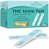 Easy@Home Marijuana Drug Test Kit for Urine - THC Tests for Home Use (10 Pack), Weed Detox Testing Kits with 50 ng/ml Cutoff Level, #EDTH-114