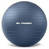 Trideer Yoga Ball for Exercise, Pilates, Core & Balance Training, Stability Ball for Pregnancy & Birthing Prep, Physical Therapy, Daily Stretching, Office Chair for Active Sitting, Quick Pump Included