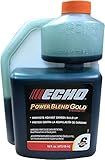 Powerblend Gold 16 oz. 2-Stroke 2-Cycle Engine Oil for 50:1 Mixing with 6 Gallon Yield and Easy Measuring Squeeze Bottle