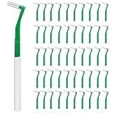 Fremouth 50 Angle Interdental Brushes with Extended Handles, Medium(0.8mm)