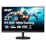 acer Nitro 27 Inch QHD 2560 x 1440 IPS Gaming Monitor | AMD FreeSync | Up to 180Hz Refresh | Up to 0.5ms | DCI-P3 95% | HDR 10 Support | One Display Port 1.2 & Two HDMI 2.0 | KG271U N3bmiipx