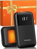 AI Hand Warmers Rechargeable 2 Pack, 4 Heat Levels (104–131°F), Real-Time Temp & Battery Display, Electric Hand Warmers, Fast Heating, Fits in Gloves/Pocket, Gifts for Women & Men