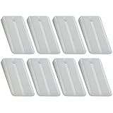 Qualihome Nylon Plastic Shims for Leveling - Clear Plastic Wedges for Home Furniture, Toilet, Bed, Restaurant Table Wedges - Non Slip Levelers, Stabilizers with Ribbed Design - 8-Pack, 1-1/8" x 2"