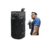 FIOTCEL Ultralight Water Bottle Holder for Backpack Straps - Fits 8-24oz Bottles | Hands-Free Hydration Pouch for Hiking, Running & Outdoor Activities (Black - 1 Pack)