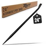 Mutt Tools 24 Inch Heavy Duty Alignment Pry Bar – Professional-Grade Sleever Bar – For Line-Up & Spud Work – Ideal for Ironworkers, Construction, & Industrial Use