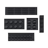The Lord of the Tools 48PCS Bumper Pads Self-Adhesive Noise Dampening Rubber Feet Silicone Cushions Pads Buffers for Keyboard Laptops Cabinet Door Toilet Vase Electronic Products
