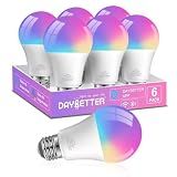 DAYBETTER A19 E26 Smart Light Bulbs,Compatible with Alexa & Google Home