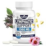 hessrida Lymphatic Drainage Supplements, Lymph System Support for Men & Women, Lymphatic Support Supplement with Dandelion, Burdock, Echinacea, Lemon & More, 60 Capsules