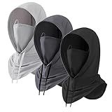 3 Pack Balaclava Sun UV Protection Hood Breathable Full Head Mask Face Cover for Men Women Motorcycle Cycling Fishing (Multi)
